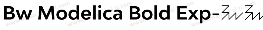 Bw Modelica Bold Exp字体转换